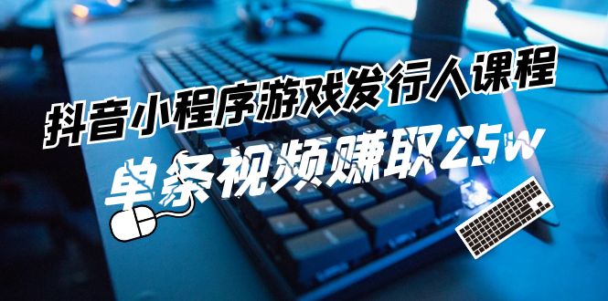 （11765期）抖音小程序-游戏发行人课程：带你玩转游戏任务变现，单条视频赚取25w-理想项目库