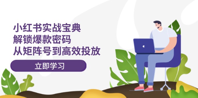 小红书实战宝典：解锁爆款密码，从矩阵号到高效投放-理想项目库