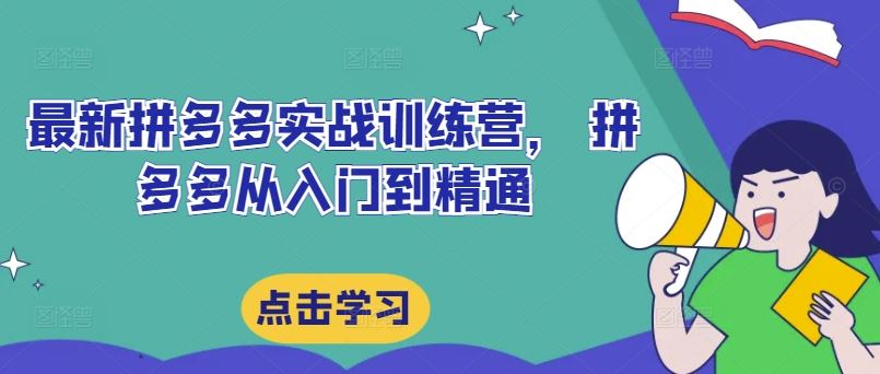 最新拼多多实战训练营， 拼多多从入门到精通-理想项目库