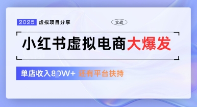 小红书虚拟电商项目，平台大力免费流量扶持，低门槛1拖3玩法-理想项目库