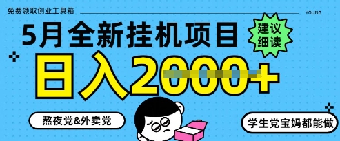 5月最新挂G项目8.0玩法，纯手机操作，稳稳日入1k+【揭秘】-理想项目库