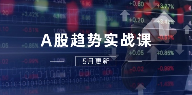 A股趋势实战课：主力动向+政策红利，2025全年策略5月更新-理想项目库