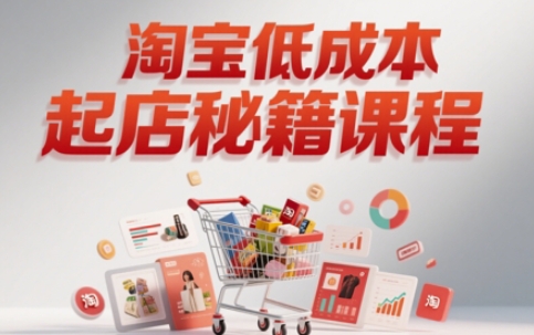 淘宝低成本起店系统课，助你快速起店，实现弯道超车-理想项目库