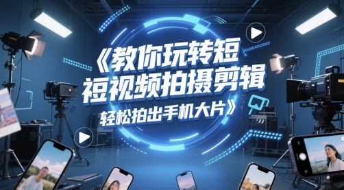 教你玩转短视频拍摄剪辑，轻松拍出手机大片-理想项目库