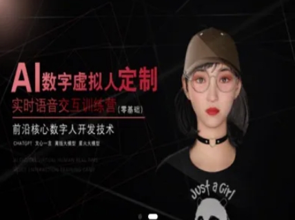 AI数字虚拟人定制，实时语音交互训练营(零基础)，前沿核心数字人开发技术-理想项目库