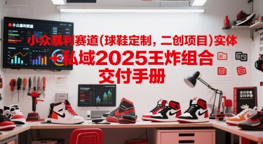 小众暴利赛道(球鞋定制，二创项目)实体+私域2025王炸组合  交付手册-理想项目库