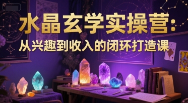 水晶玄学实操营：从兴趣到收入的闭环打造课-理想项目库