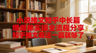 小说推文知乎中长篇爆单实操全流程分享，知乎推文看这一篇就够了-理想项目库