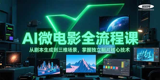 AI微电影全流程课，从剧本生成到三维场景，掌握独立制片核心技术-理想项目库