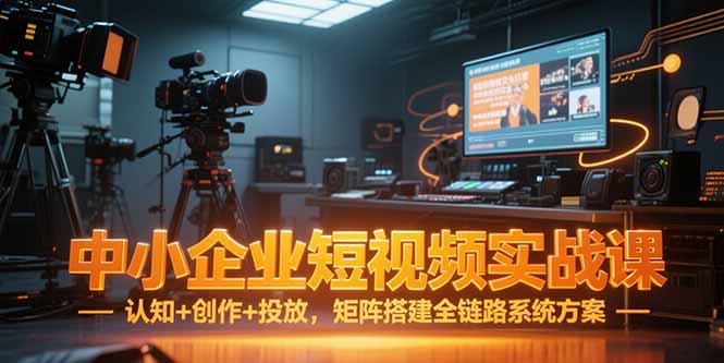 中小企业短视频实战课，认知+创作+投放，矩阵搭建全链路系统方案-理想项目库