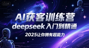 AI获客训练营，deepseek入门到精通，2025让你拥有超能力-理想项目库
