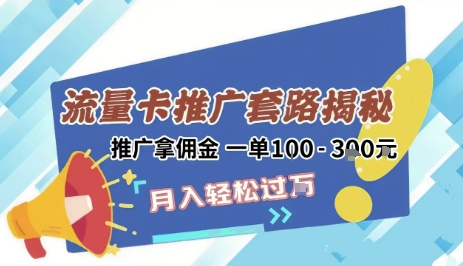 2025年外面卖1500的流量卡项目最新玩法，绿色无门槛对新手非常友好，日入3张+-理想项目库