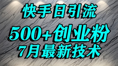 创业粉怎么打？快手精准引流创业粉，宝妈群体日进500+精准流量-理想项目库